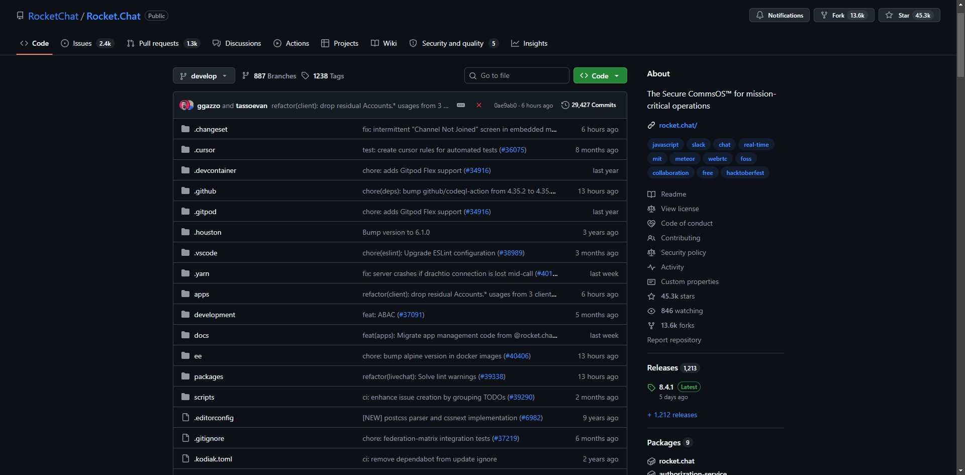 RocketChat/Rocket.Chat：开源团队通信的安全解决方案